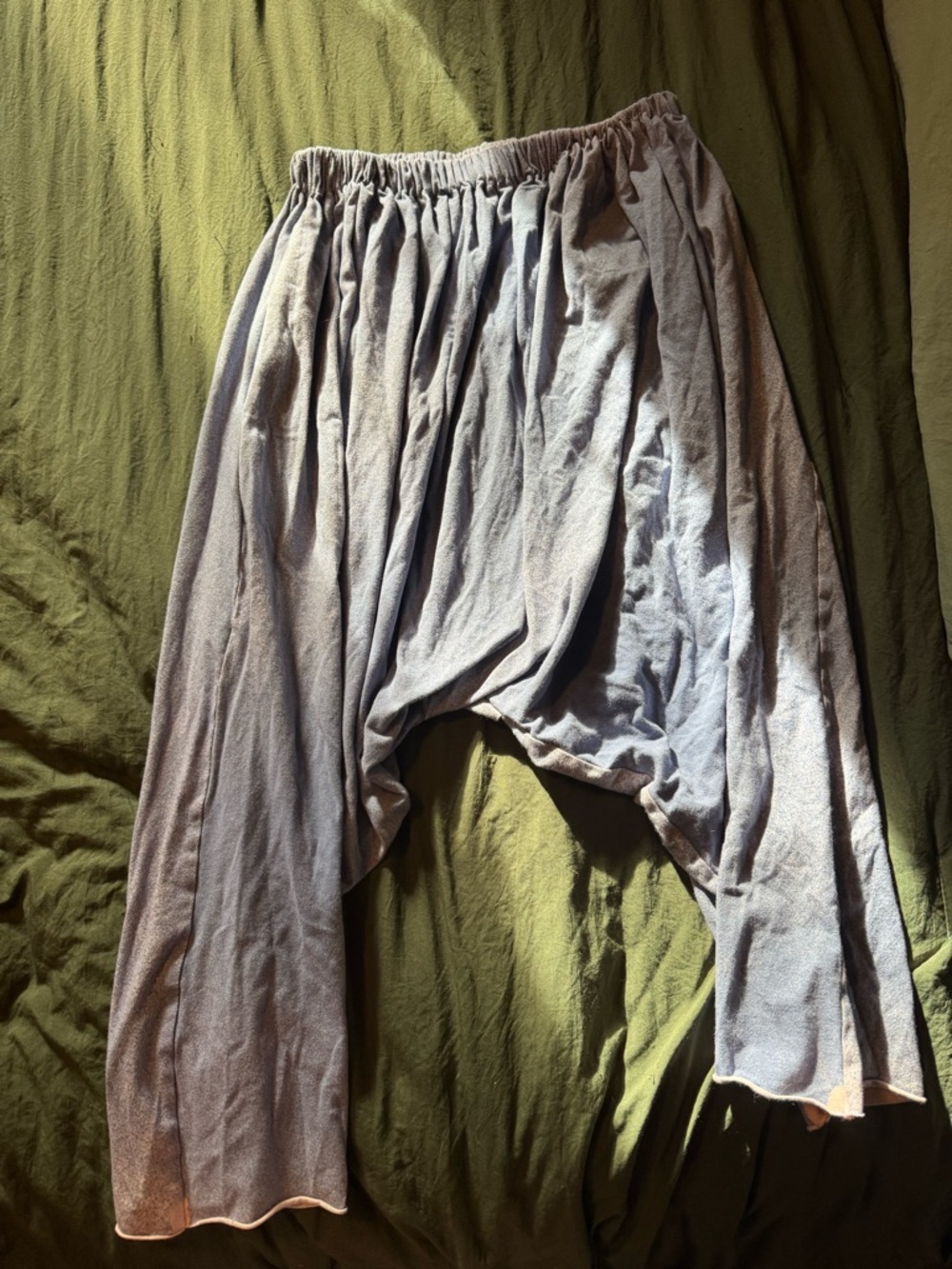 STATE Light Gray Elastic Waist Harem Pants